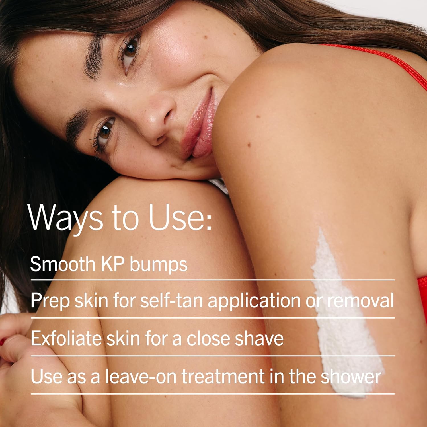 First Aid Beauty KP Bump Eraser Body Scrub with 10% AHA - Dermatologist-Tested Keratosis Pilaris Exfoliator - Support for Rough Bumps, Uneven Skin Texture & Strawberry Skin - Sensitive Skin