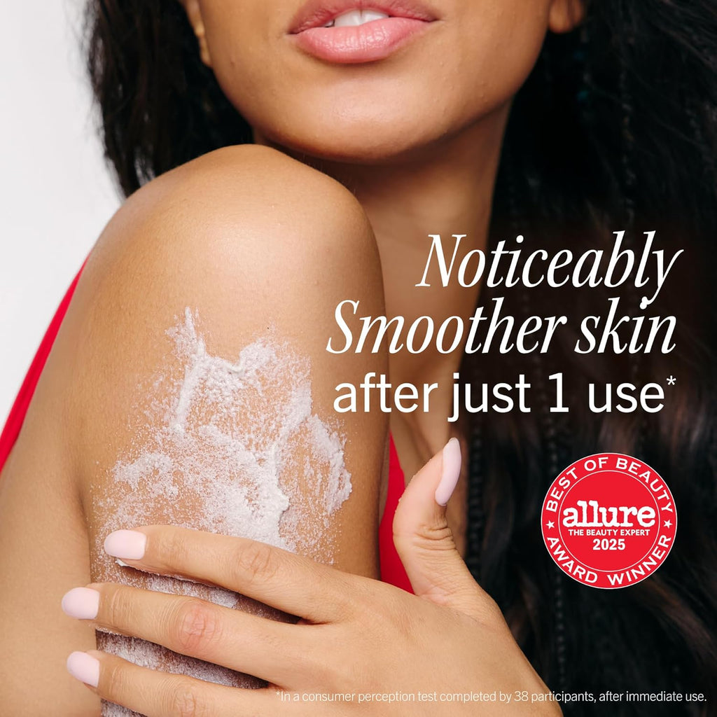 First Aid Beauty KP Bump Eraser Body Scrub with 10% AHA - Dermatologist-Tested Keratosis Pilaris Exfoliator - Support for Rough Bumps, Uneven Skin Texture & Strawberry Skin - Sensitive Skin